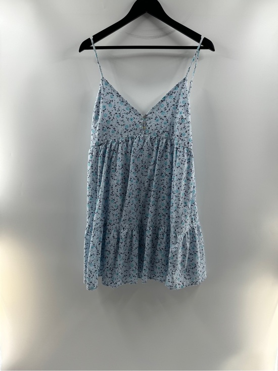 wild fable Dresses & Skirts - Wild Fable Light Blue Floral Tiered Mini Dress – Women's Large